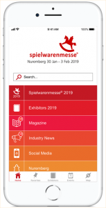 Eyeled eyeGuide classic für Messen und Kongresse Funktionen Spielwarenmesse App