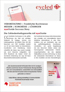 Success Story Frankfurter Buchmesse App 2019 mit eyeGuide