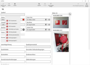 mobiPlan-App: Datenerfassung mit Brandschutzfeldern