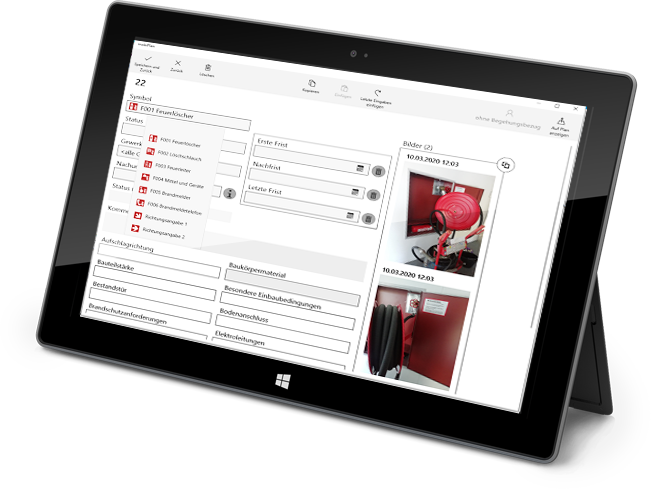 Brandschutzsoftware mobiPlan - Aktuelle mobile Pläne direkt vor Ort - Eyeled GmbH